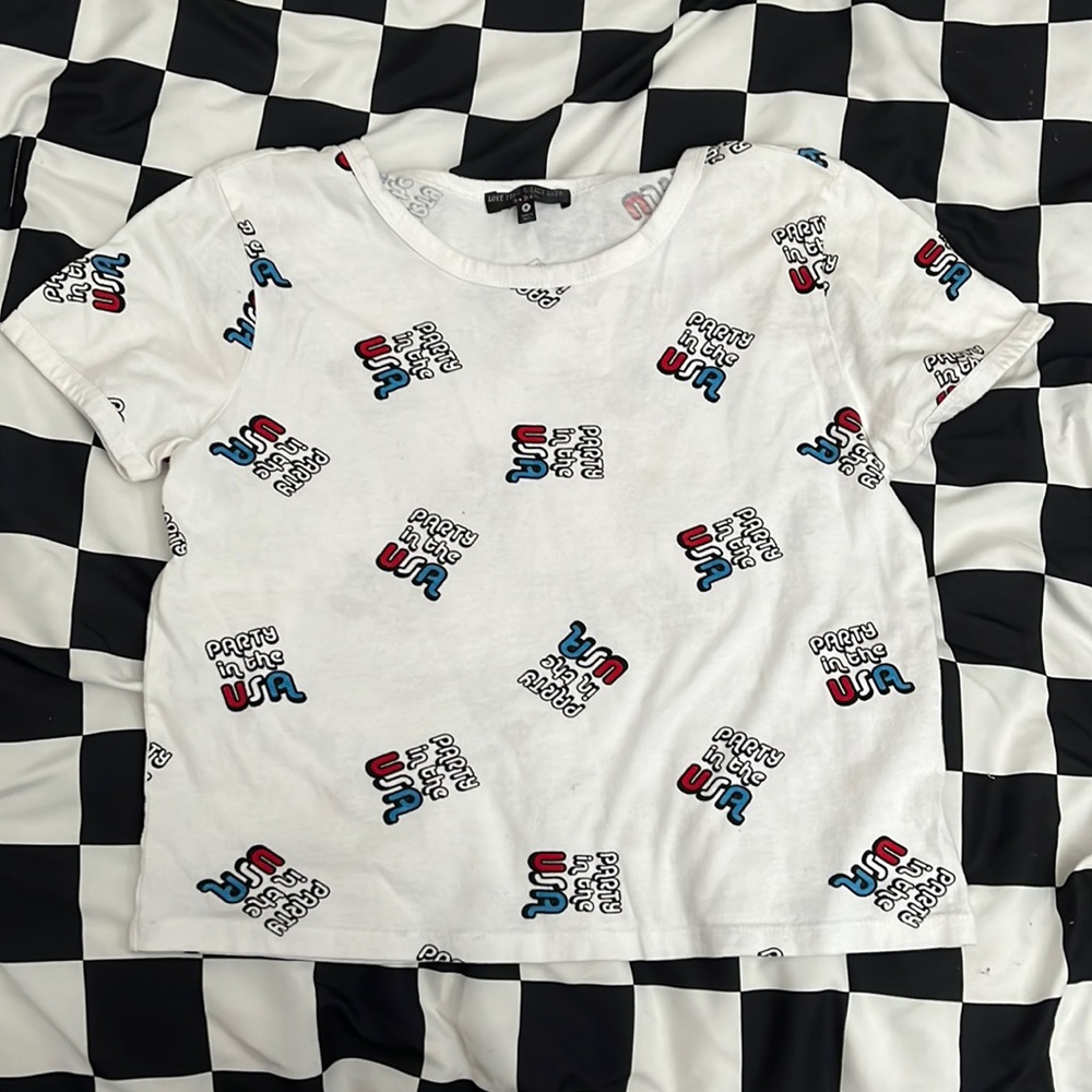 This is a party in the USA crop top from tjmaxx it’s a size small